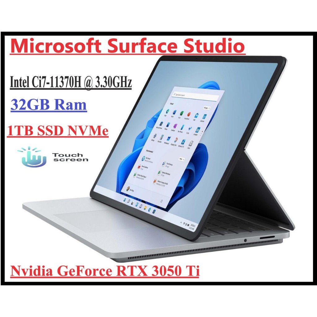 microsoft surface studio intel i7 32gb ram 2tb ssd laptop