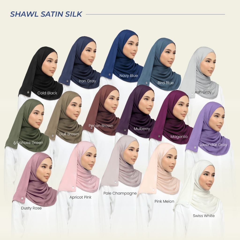 Waarna Essentials: Satin Silk | Shopee Malaysia