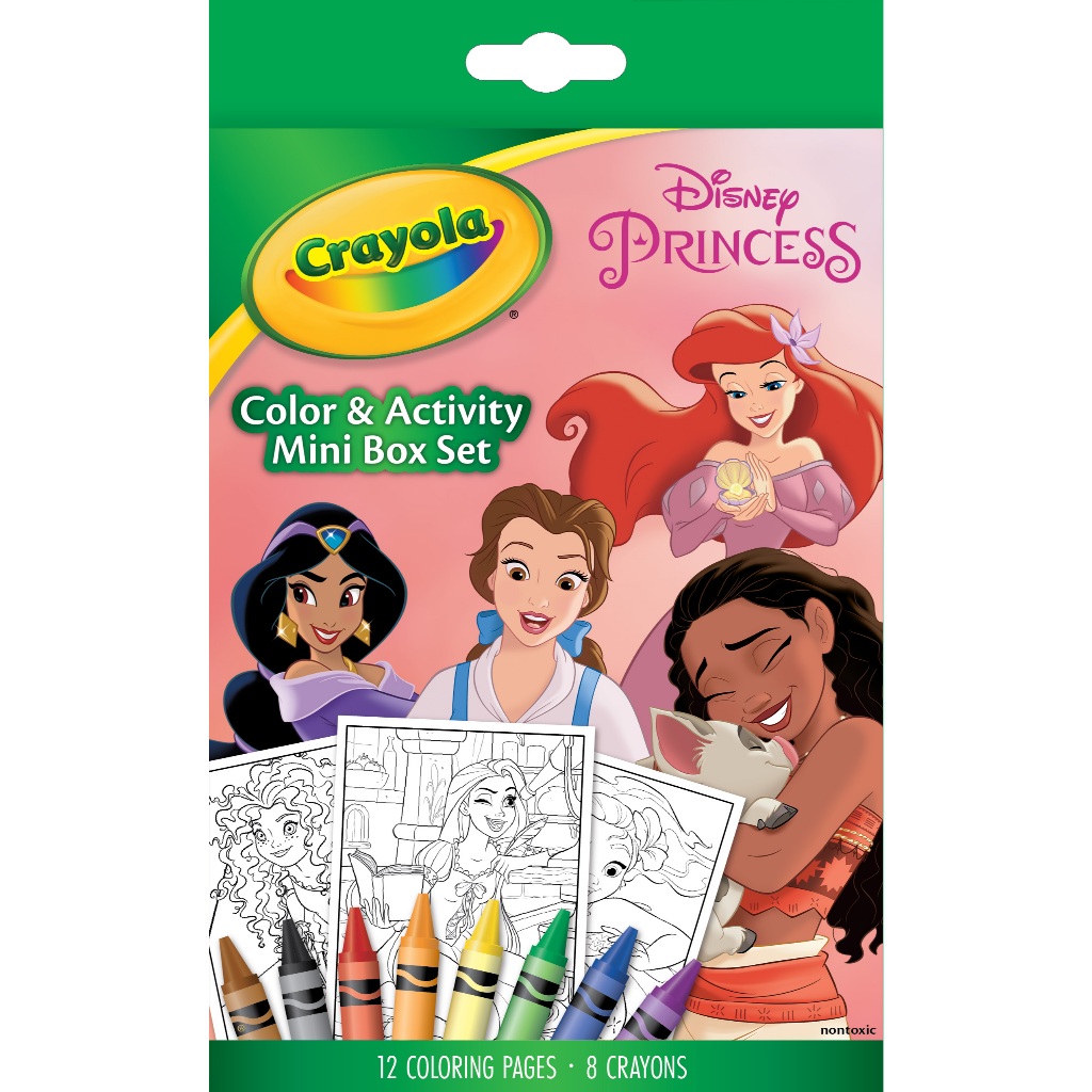 Crayola Color & Activity - Disney Princess - Mini Box Set - 12 Coloring ...