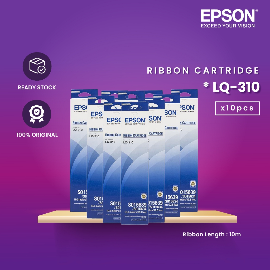 [🎁HOT DEAL🎁] OFFER x10pcs Epson LQ-310 Ribbon(SO15639/SO15634) Epson ...