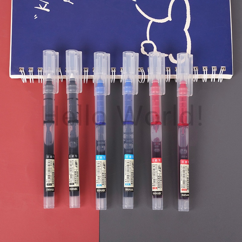 Straight Liquid Pen 0.5mm Gel Pen Quick-Drying Rollerball Neutral Pen ...