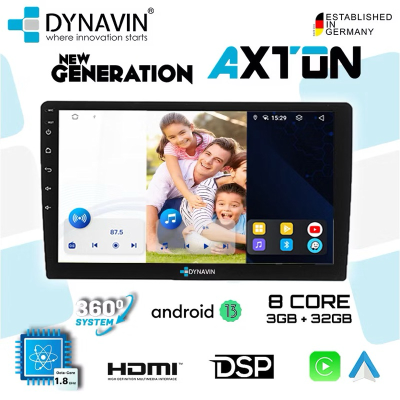 DYNAVIN LATEST MODEL AXTON SERIES 9”/10.1” ANDROID PLAYER 8 CORE