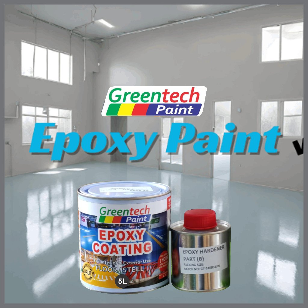 GLOSS ( 1 LITER ) COLY EPOXY FLOOR PAINT GREENTECH WATERPROOF COATING