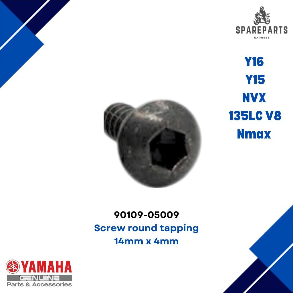 90160-05009 Yamaha Original Y16 Y15ZR Y15 NVX 135LC V8 Nmax Screw Allen ...