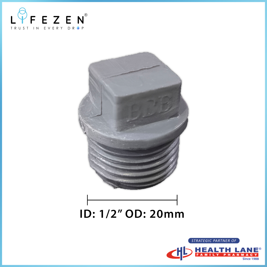 PVC Plug Stopper Piping End Cap 1/2" (15mm) Shopee Malaysia