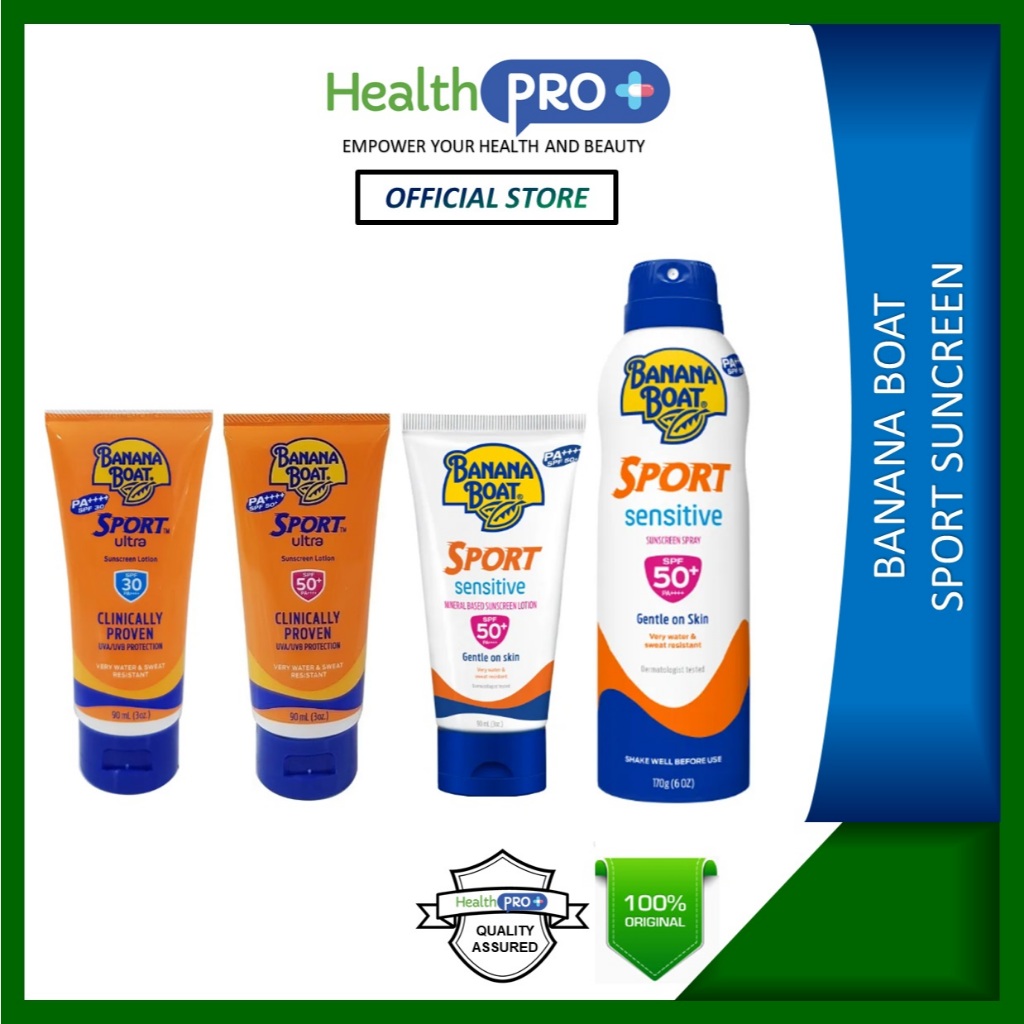 BANANA BOAT SPORT SENSITIVE SPF RANGE | Shopee Malaysia