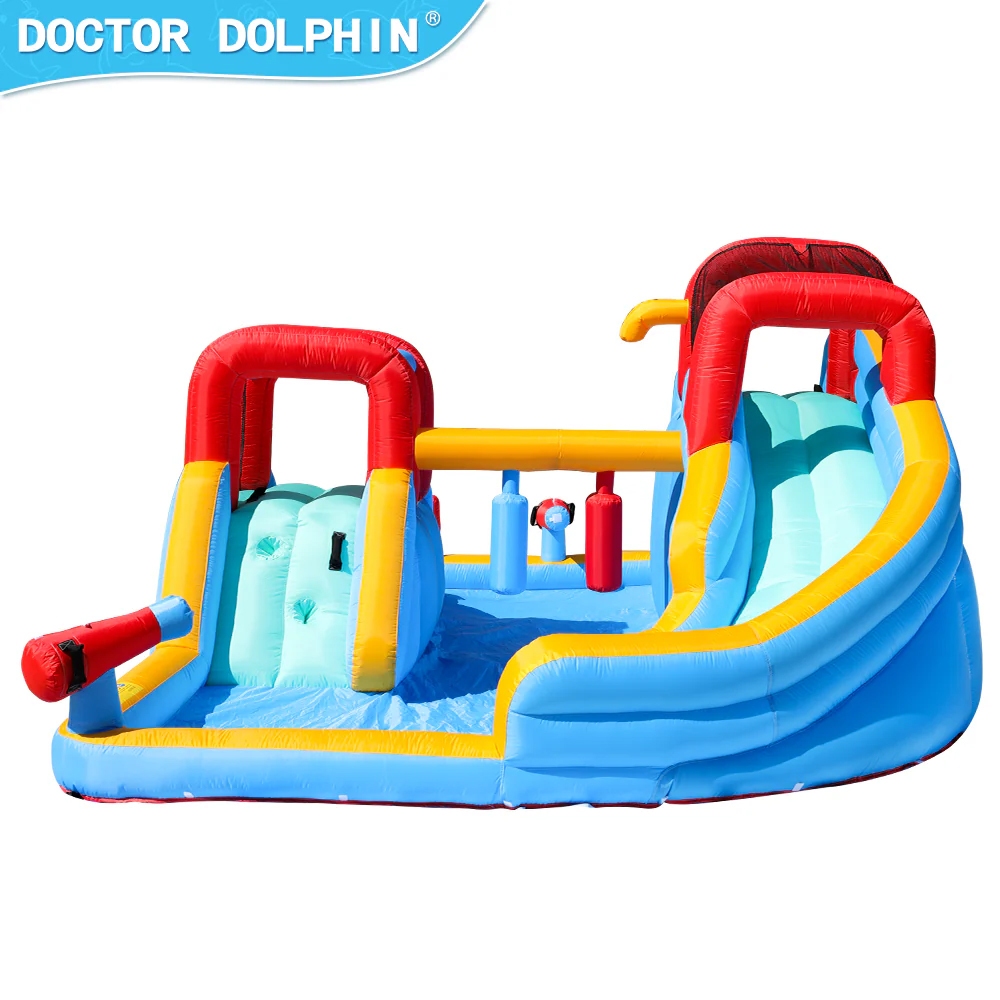 DR.DOLPHIN 73033A Multi Function Inflatable Giant Castle Water Double ...