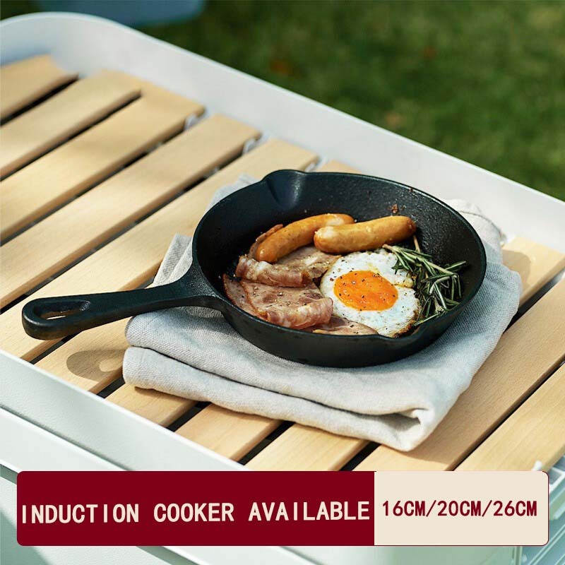 Import from Japan Natural PreSeasoned Pure Cast Iron Skillet Grill Pan