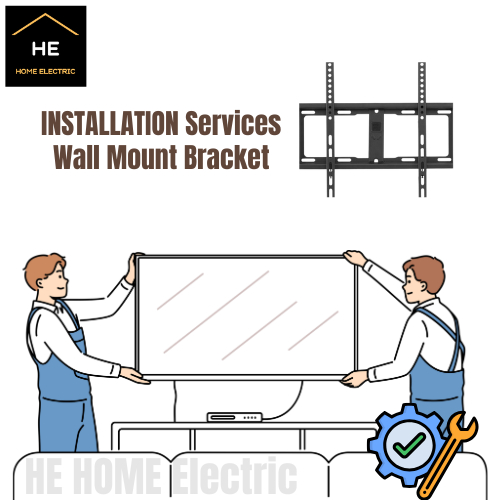 Flat LED TV Wall Mount Bracket Professionals Installation Service (Kl