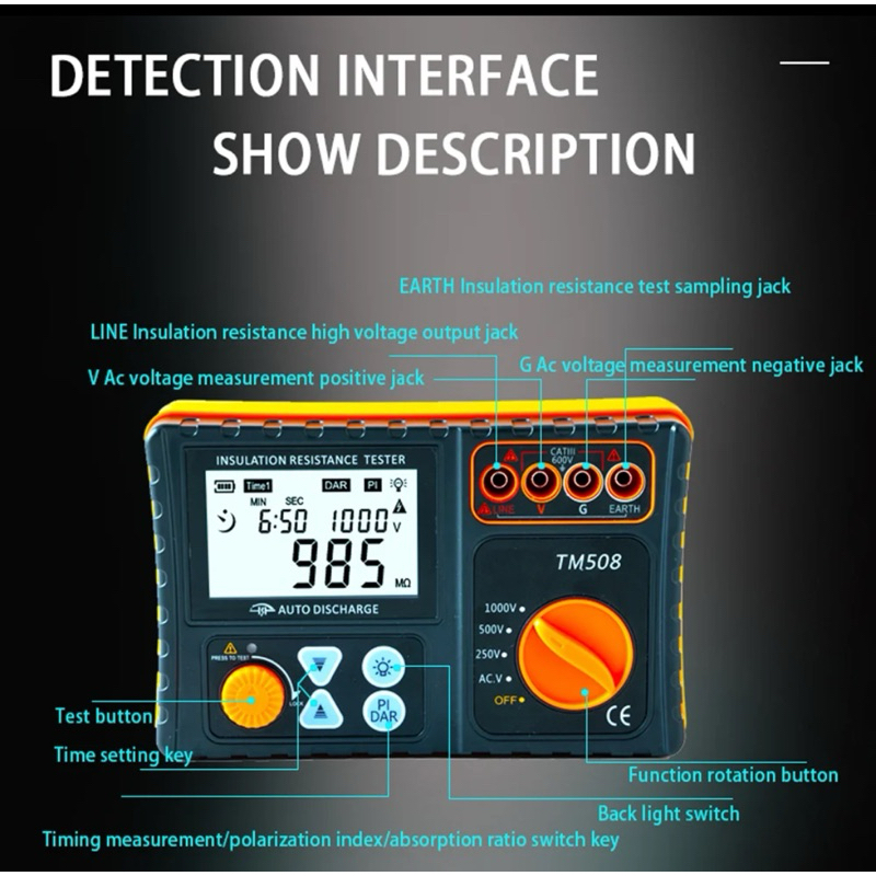 Digital Insulation Resistance Tester New Energy Electric Vehicle ...