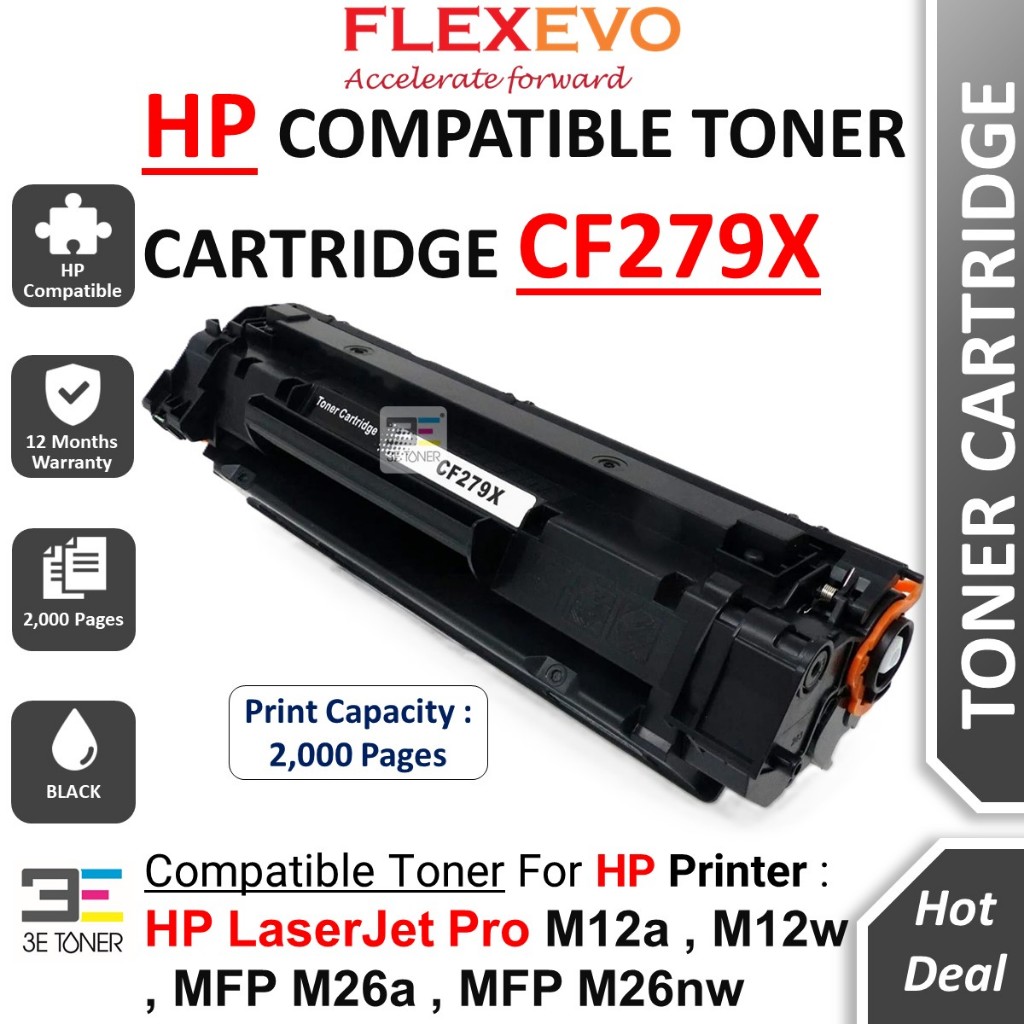 79X Compatible CF279X 79A Black CF279A Toner Cartridge for LaserJet Pro ...