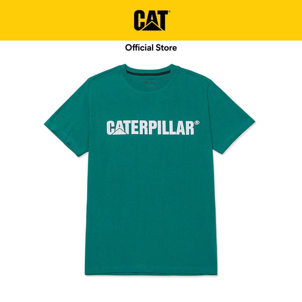 Caterpillar Men's Original Fit Logo Tee - Alpine Green/White (2510410 ...
