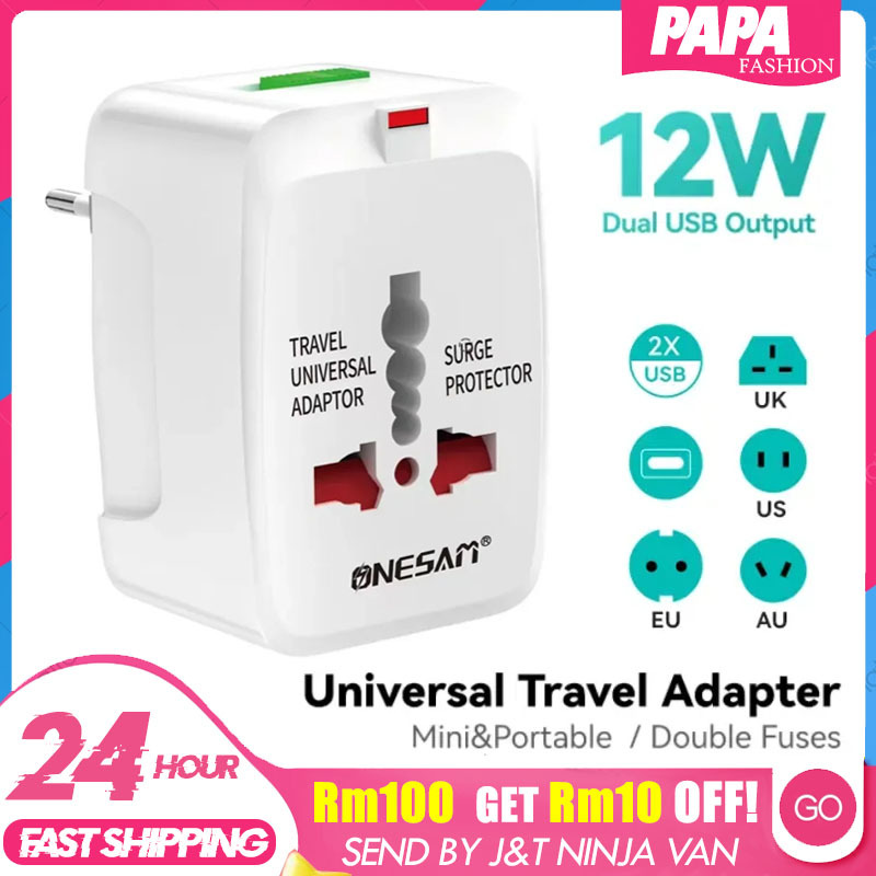 All In One Travel Adapter Universal Adapter Plug International Adapter ...