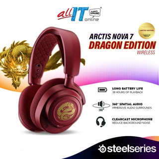 SteelSeries Arctis Nova 7 Dragon Edition Wireless Multi-Platform Gaming Headset with Nova Acoustic System