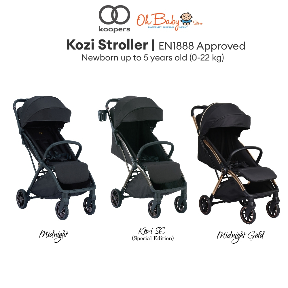Koopers Kozi Lightweight Cabin Size Baby Toddler Stroller (0-22 kg ...