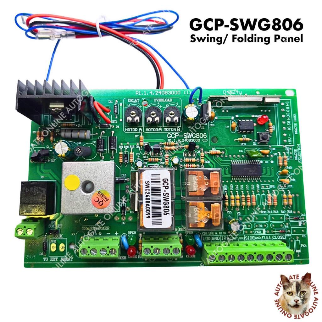 GCP-SWG-806 4CH 433MHZ PANEL Autogate Swing / Folding Gate Control ...