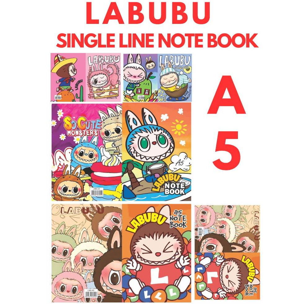 LABUBU A5 Single Line Note Book Cartoon (Random Design) | Shopee Malaysia