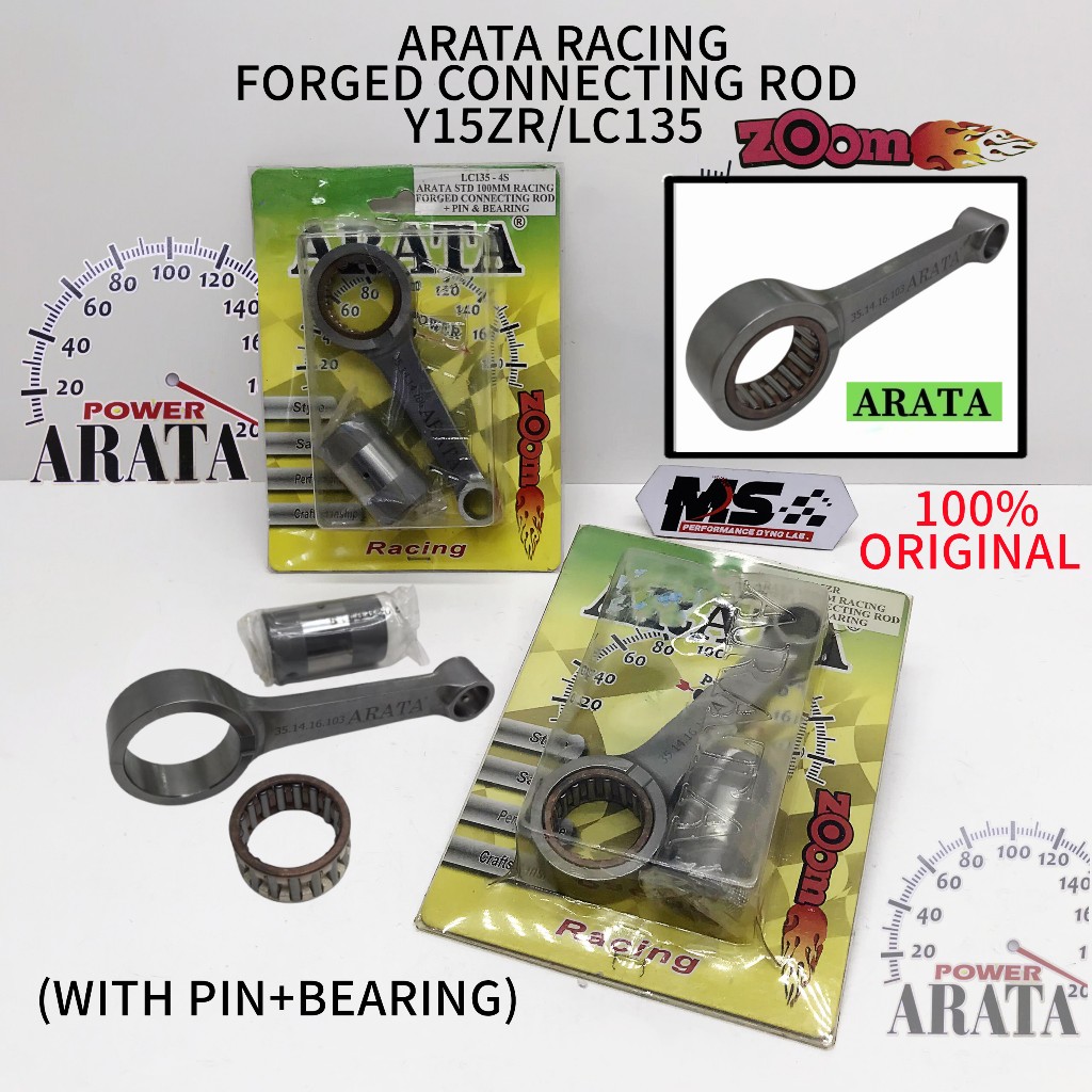 Arata Racing Forged Connecting Rod+Pin & Bearing Y15ZR/LC135 | Shopee ...