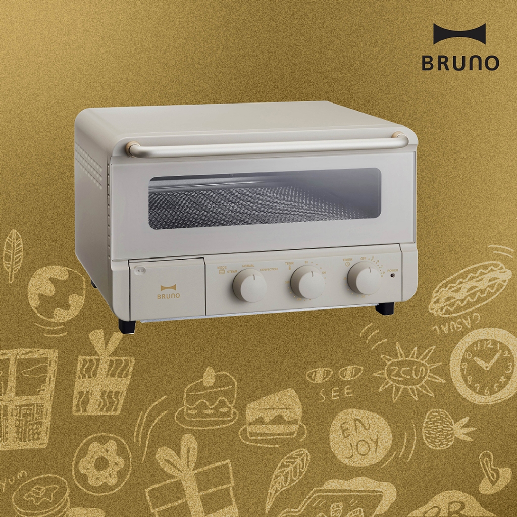 BRUNO Steam & Bake Toaster GREIGE BRUNO]スチーム&ベイク トースター