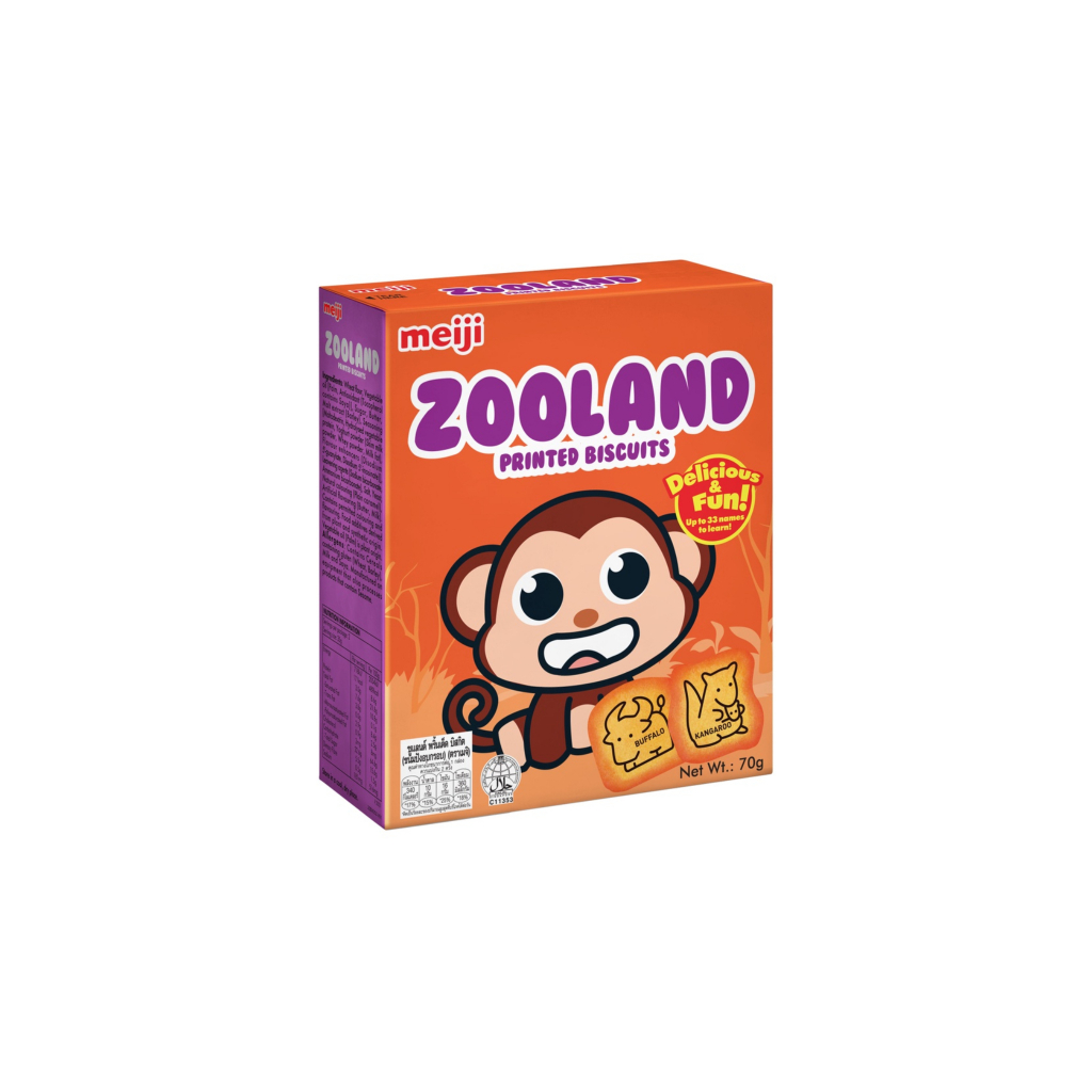 MEIJI Dinoland Zooland Autoland Printed Biscuits 70G | Shopee Malaysia
