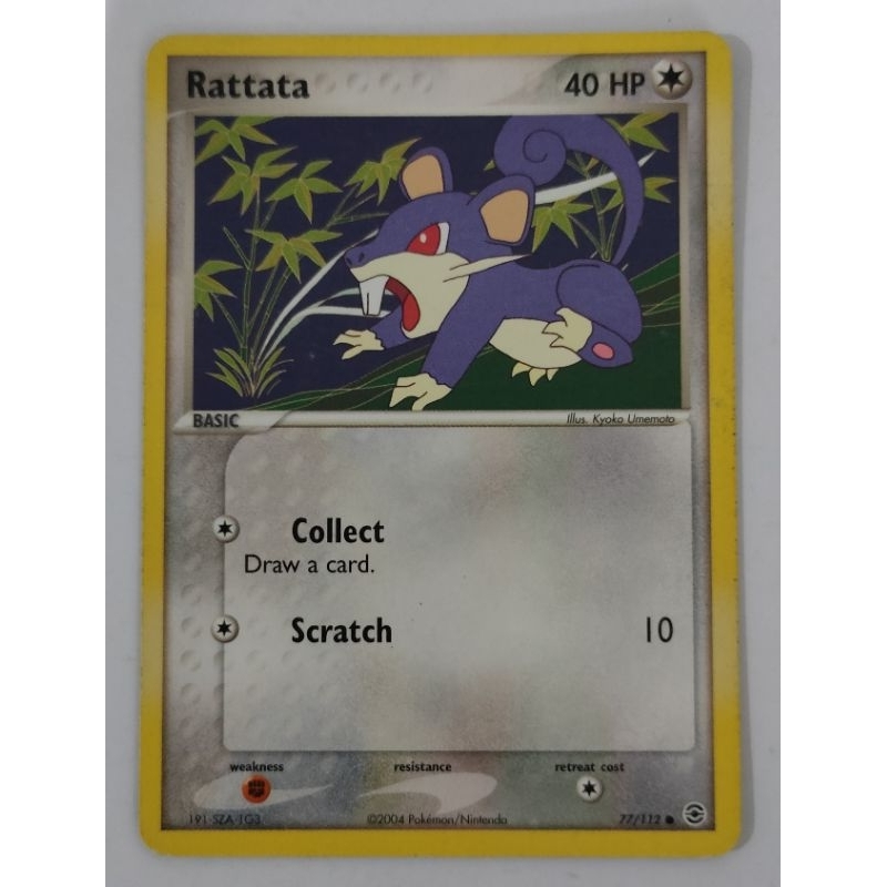 Rattata - 77/112 - Common (Ex Fire Red & Leaf Green Singles) [lightly ...
