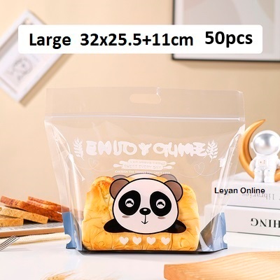 25's/±50's Portable Zipper Toast Bag/Transparent Portable