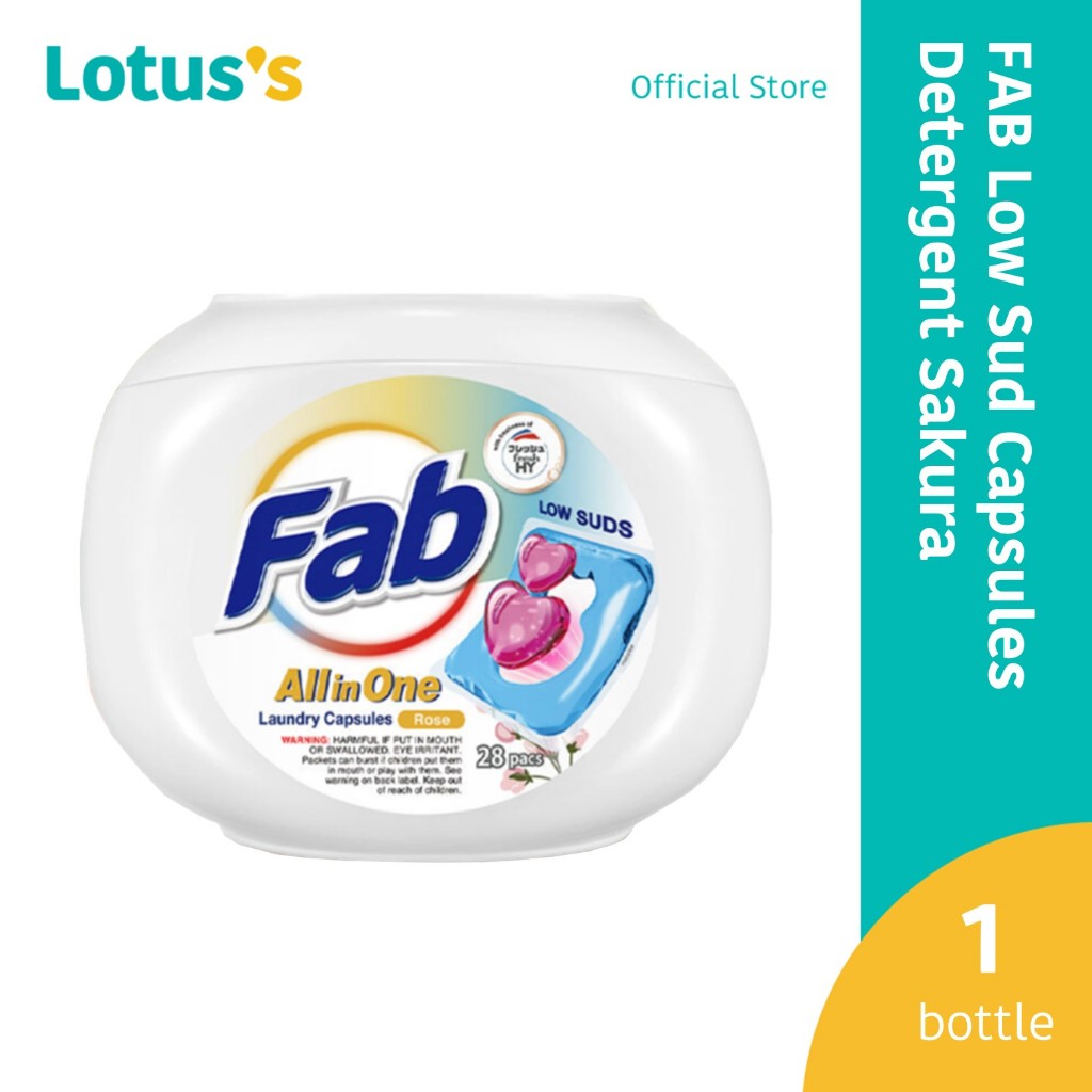 FAB All In One Low Sud Capsules Detergent | Shopee Malaysia
