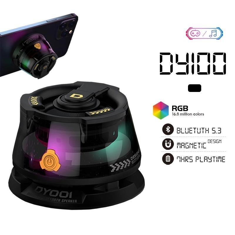 DY100 Magnetic Speaker Portable Bluetooth 5.3 EDR RGB Lighting | Shopee ...