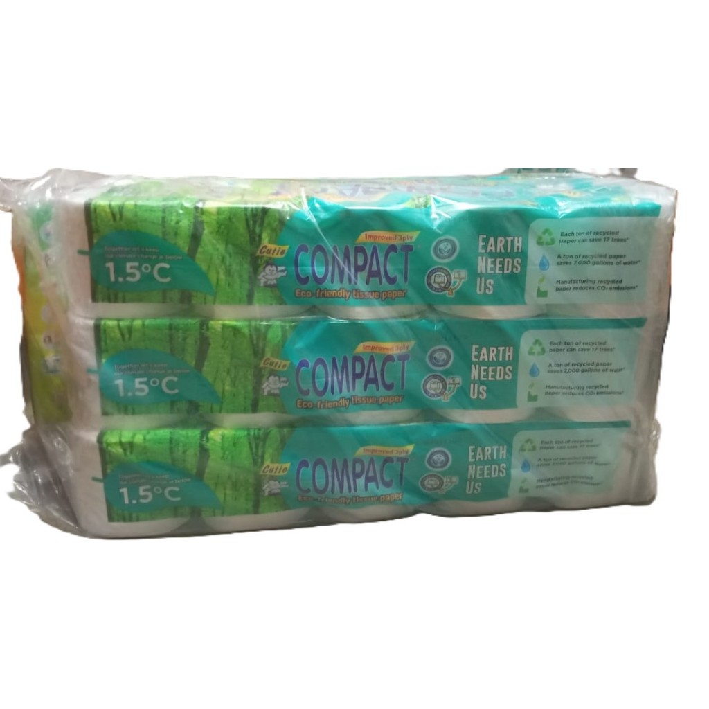 Cutie Compact Tisu Tandas Bergulung/ Toilet Roll 30R/bag | Shopee Malaysia