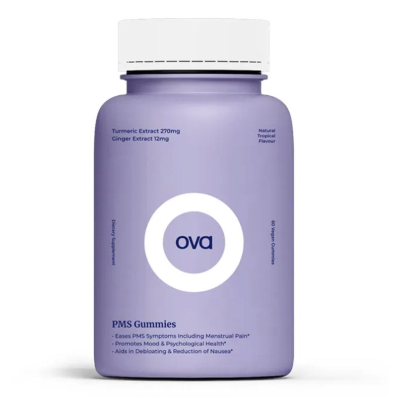Ova PMS Relief Turmeric & Ginger Gummies (60 Gummies) | Shopee Malaysia