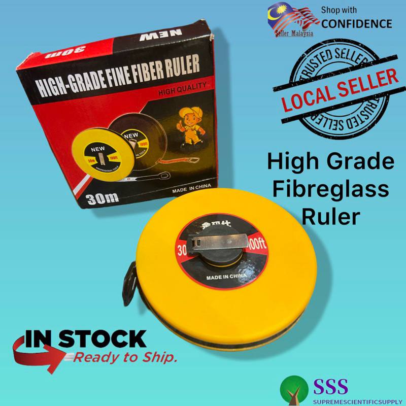 🔥[Ready stock]🔥Fibreglass Measuring Tape Ruler ,30meter | Shopee Malaysia