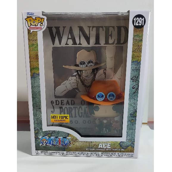 Funko Pop One Piece Ace Wanted Poster Figure - Hot Topic on sale Exclusive