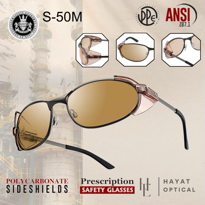SAFETY GUARD S-50 SAFETY GLASSES/ EYE PROTECTION FIT OVER GLASSES, 100% ...