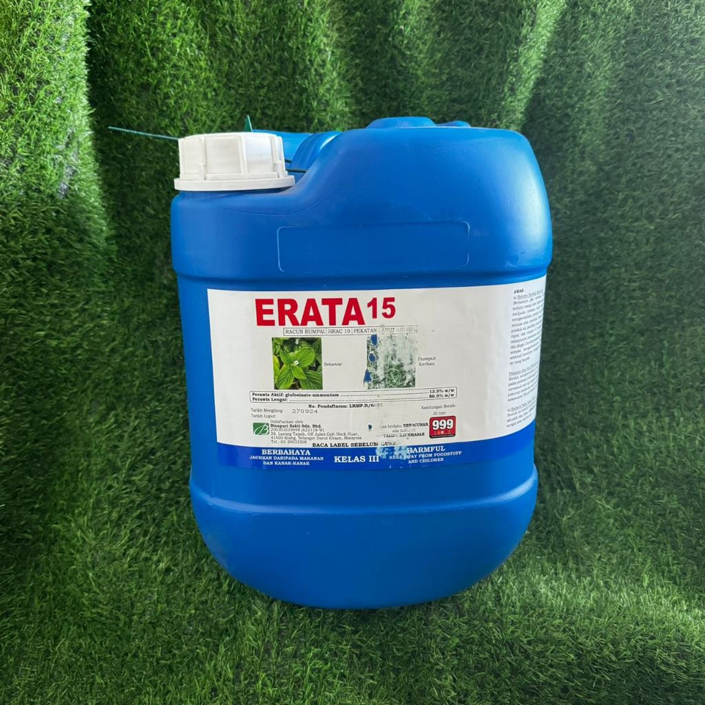 20L RACUN RUMPUT ERATA GLUFOSINATE AMMONIUM 13.5% SAMA MACAM BASTA ...
