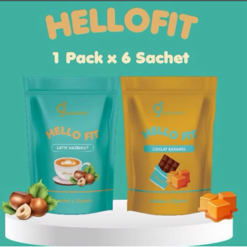ORIGINAL HELLO FIT LATTE HAZELNUT CHOCOLATE KURUS SEAWAL 7 HARI ...