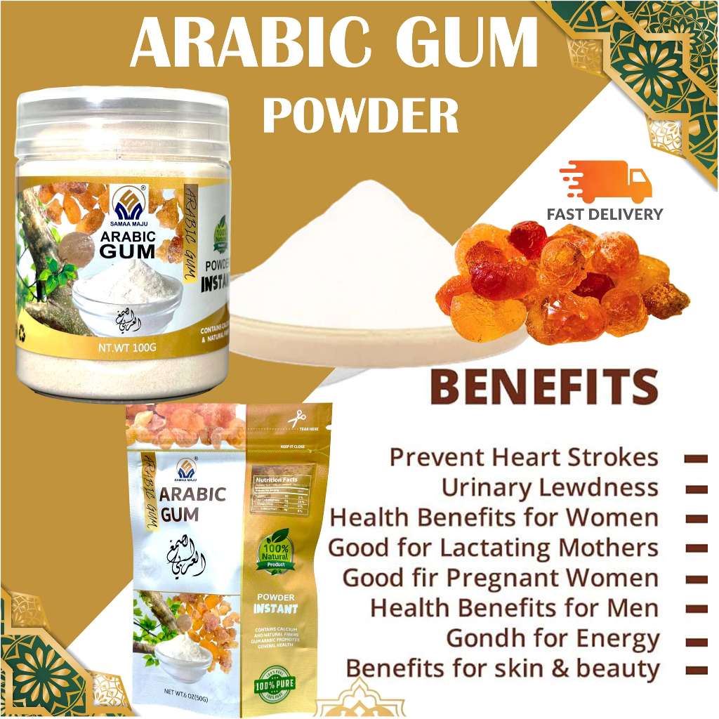 Arabic Gum Powder 100% Original | Acacia Gum | Gam Arab | Shopee Malaysia