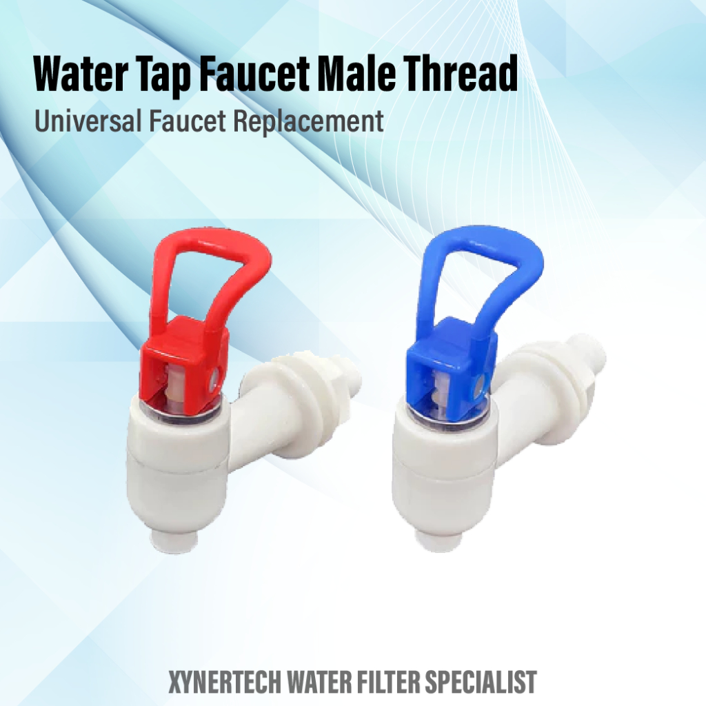 Universal Water Tap Faucet Push Type Male Thread For Water Dispenser ...