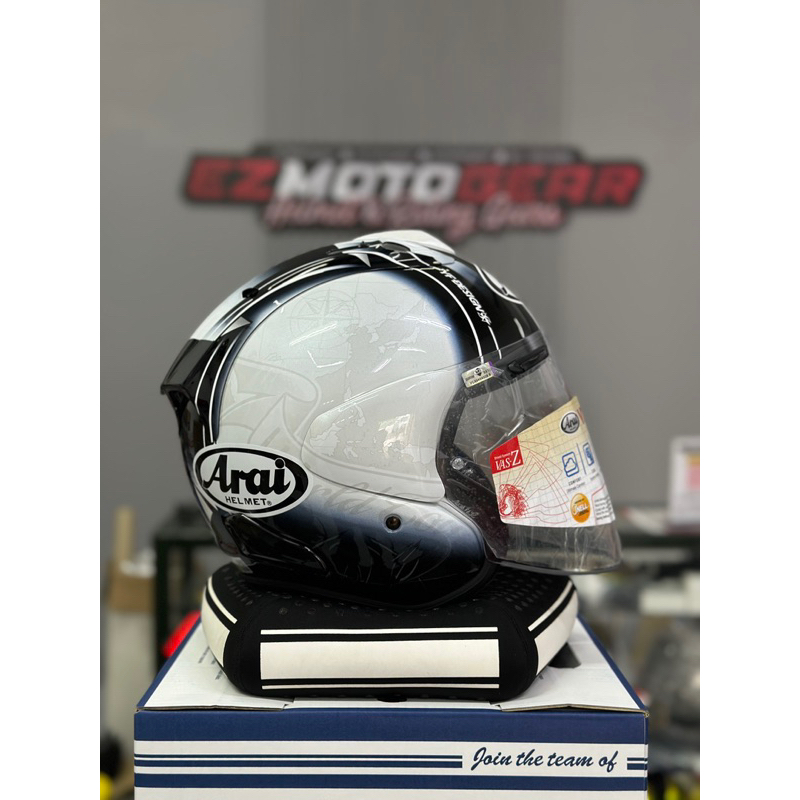 Premium Helmets: ARAI Vz-Ram Harada Tour White