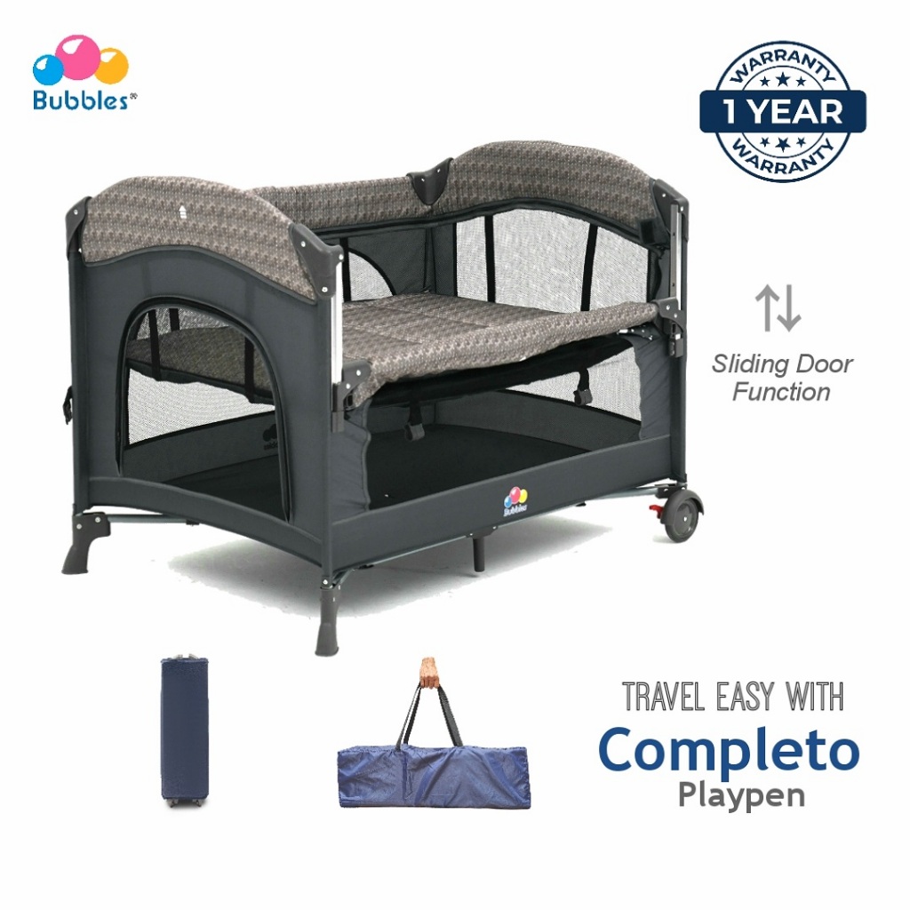 DISPLAY SET ONLY Bubbles COMPLETO PLAYARD Grey (Playpen