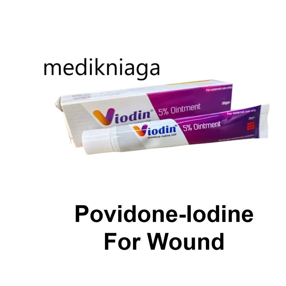 VIODIN 5% ointment 25gm Povidone-Iodin Exp 04/2027 | Shopee Malaysia