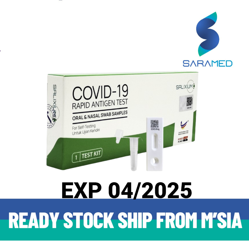 [Ready stock] (EXP : 4/2025) SALIXIUM - Covid 19 Saliva Antigen Test ...
