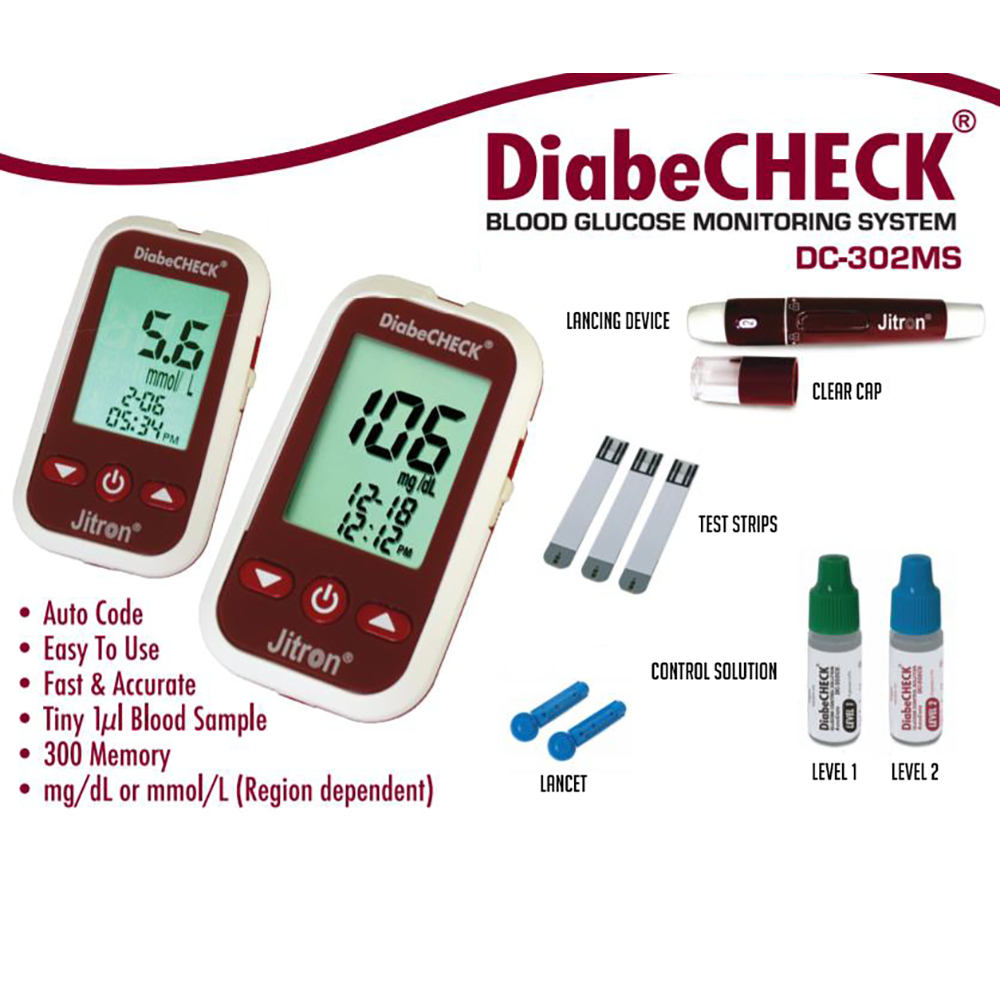 DIABECHECK BLOOD GLUCOSE MONITORING SYSTEM ( AUTO CODE ) | Shopee Malaysia