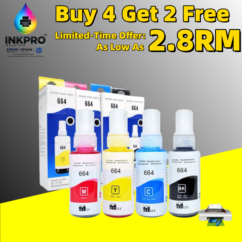 Premium 664 Refill Ink, Compatible with Epson L210, L310, L300, L360 ...