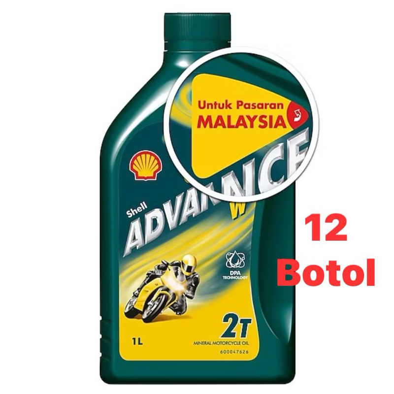 【3/6/9/12 BOTOL】 SHELL ADVANCE 2T W 1L WANGI 100% ORIGINAL | Shopee ...