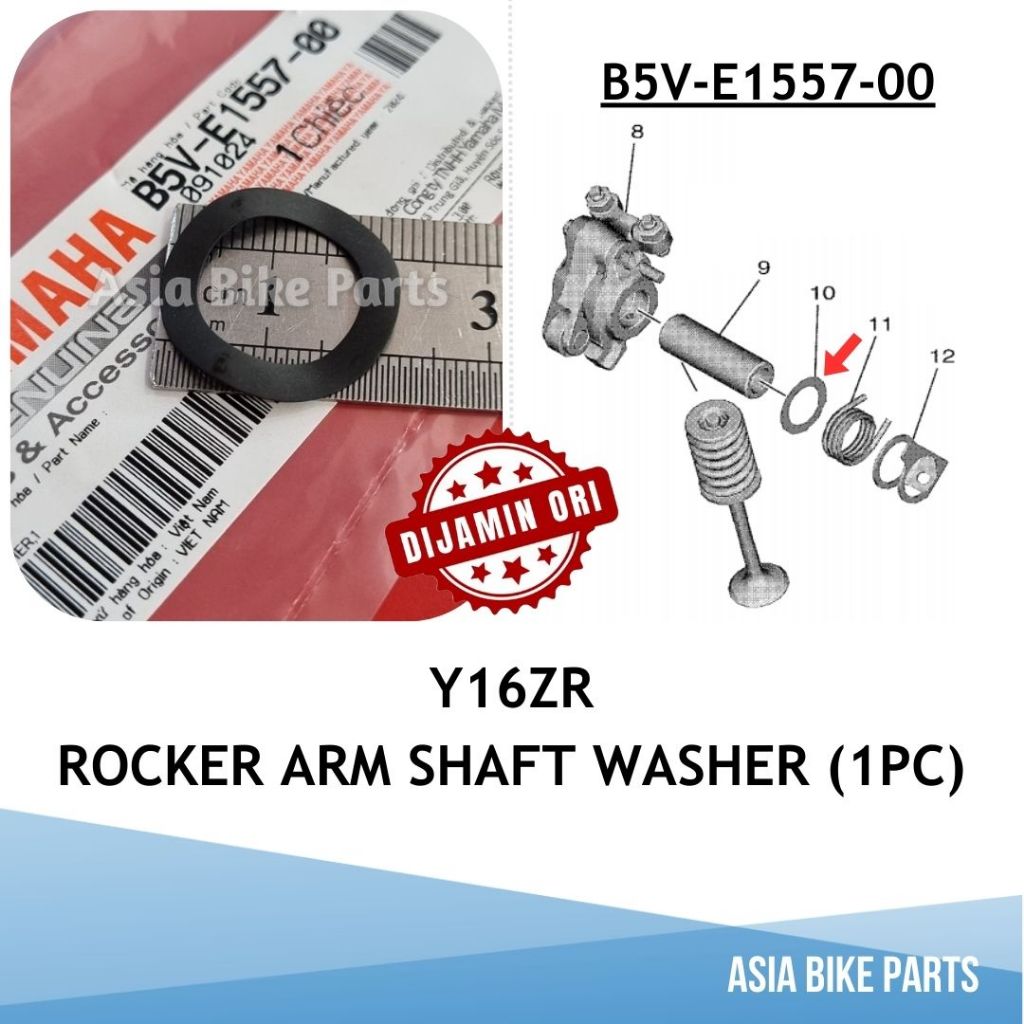 Yamaha Original Y16ZR Y16 V1 V2 Rocker Arm Shaft Washer VVA - B5V-E1557 ...