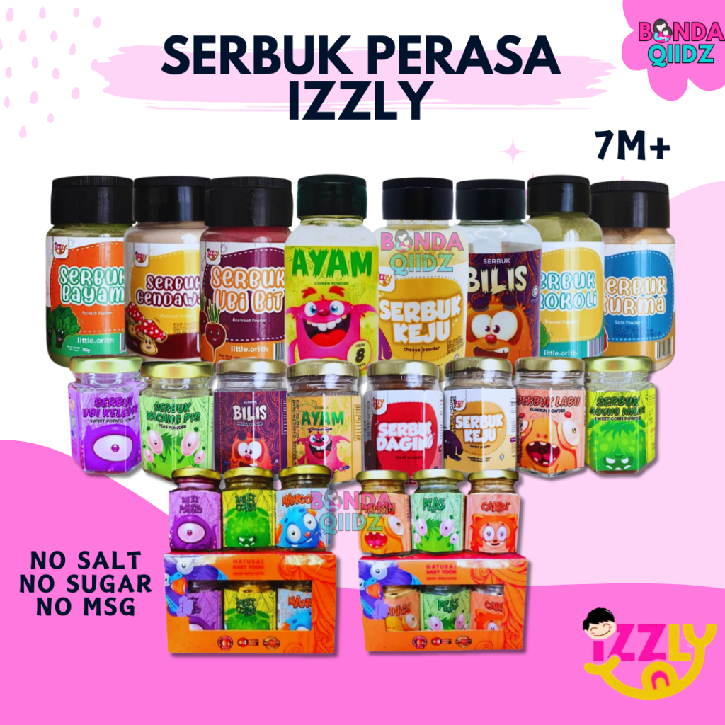 SERBUK PERASA IZZLY | SERBUK PERASA MAKANAN BABY | POWDER IZZLY ...