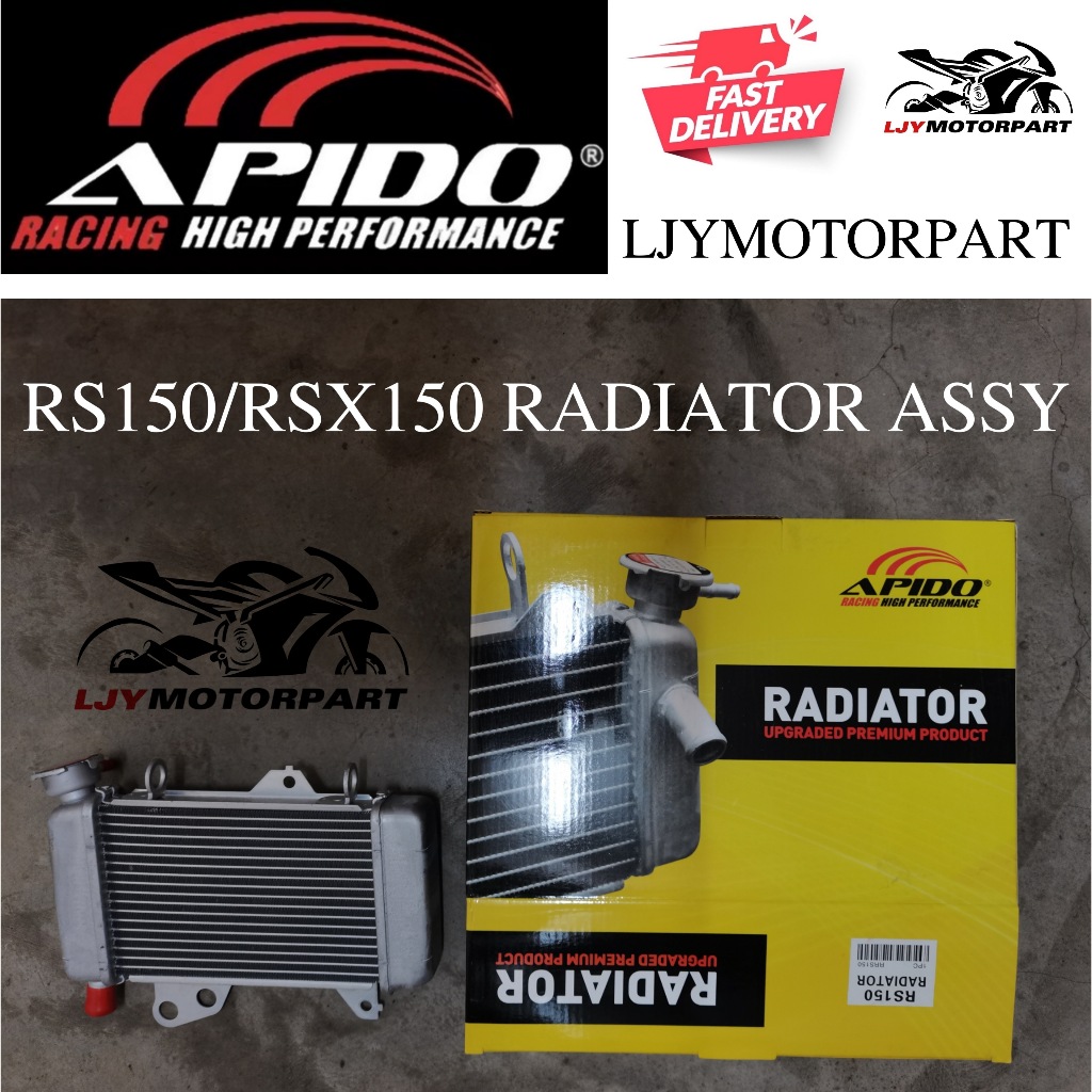 HONDA RS150 RSX150 STANDARD RADIATOR ASSY TANGKI AIR COOLANT | Shopee ...