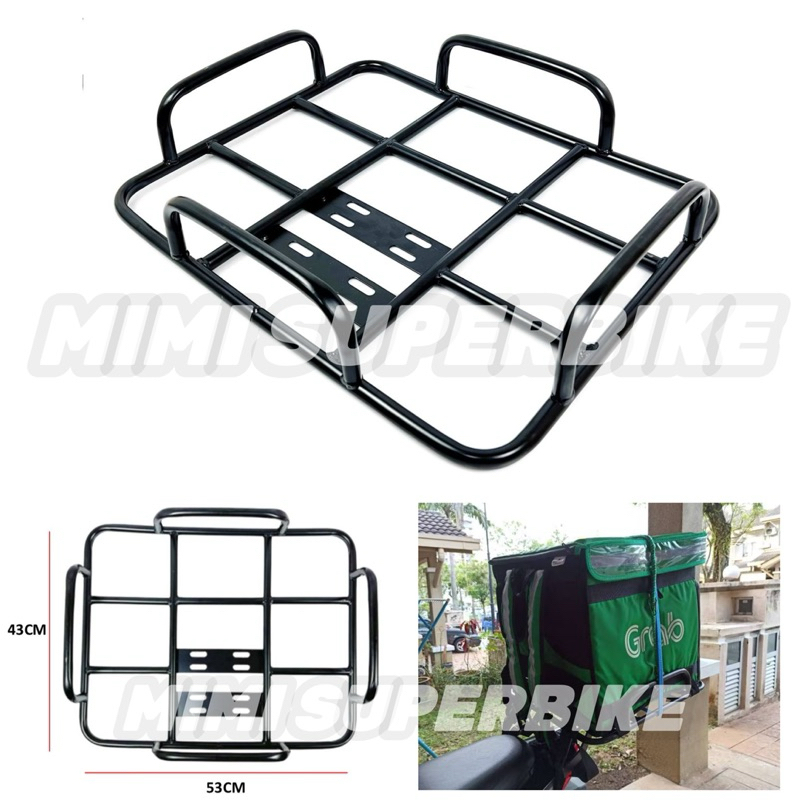 UNIVERSAL MOTORCYCLE DELIVERY RACK FOR FRAME BAG GRAB & FOOD PANDA ...