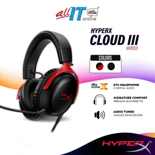 HyperX Cloud III Wired DTS X Gaming Headset With Signature Comfort With Microphone (53mm)