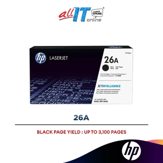 HP 26A 3.1k Toner Cartridge (Black) (CF226A)